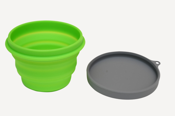 Миска складная GORAA Silicone Cup 0.5L (GreenGrass/Grey; 500мл)